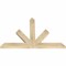 Ekena Millwork Saratoga Rough Sawn Timber Gable Bracket, Douglas Fir, 48"W x 32"H x 2"D x 4"F, 16/12 Pitch GBW048X32X0204SAR00RDF - alternate 2